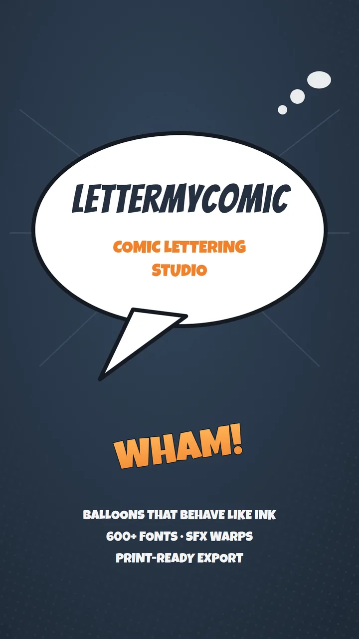 LetterMyComic app